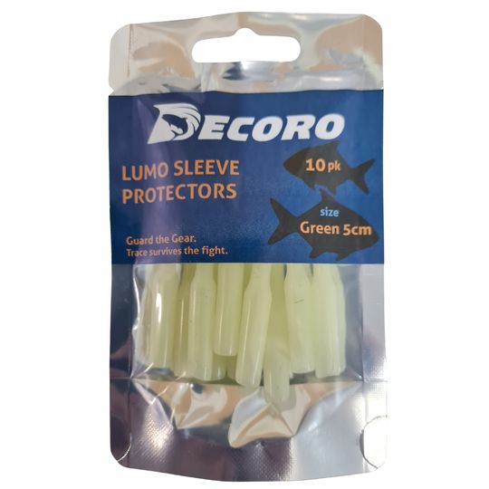Lumo sleeve protectors 8cm green long  - 10 pack