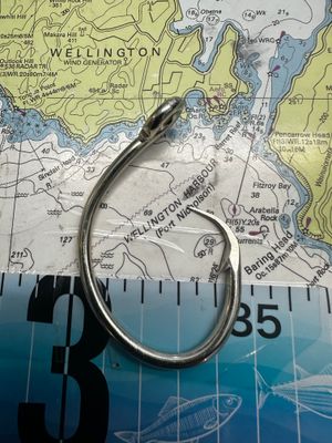16/O mustad tuna circle (39965D) kirbed hook x 5