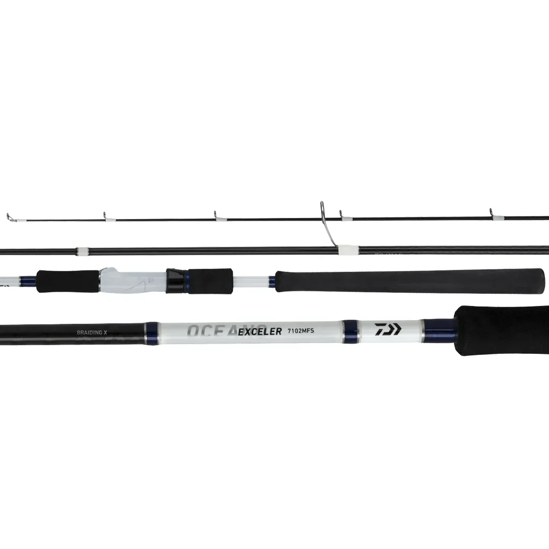 Daiwa Exeler Oceano 8ft 2pce landbased rod PE 6-8, 150-300gm