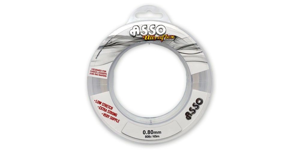 Asso Ultraflex leader trace line  0.60mm - 40lb -  65m
