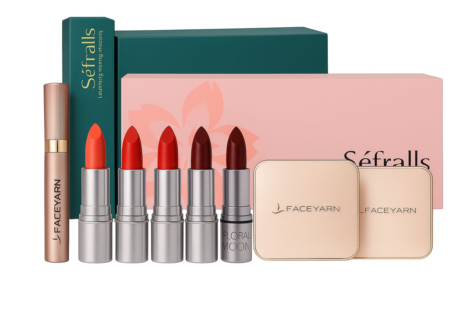 Luxuriöses Make-up-Set von FACEYARN Séfralls — Eleganz in einer Box