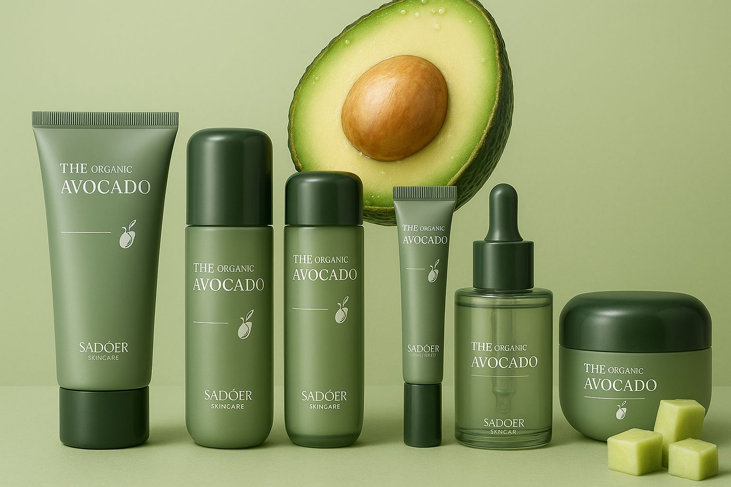 Avocado Hautpflegeset Damen – 6-teilig | Feuchtigkeit, Anti-Aging  Gesichtsreinigung
