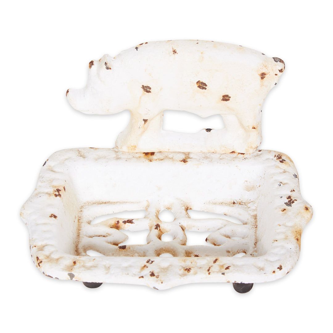 PIG CAST IRON SOAP DISH