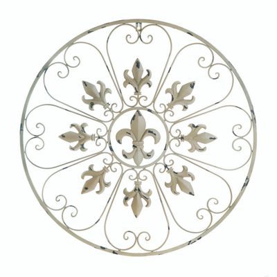 CIRCULAR FLEUR DE LIS WALL DECOR
