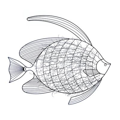 INTRICATE FISH WALL DECOR