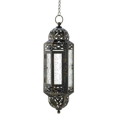 VICTORIAN HANGING CANDLE LANTERN
