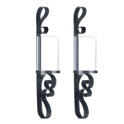 ORNATE CANDLE SCONCE DUO