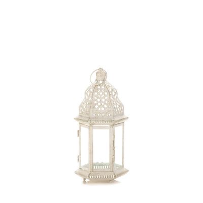 SUBLIME DISTRESSED WHITE LANTERN