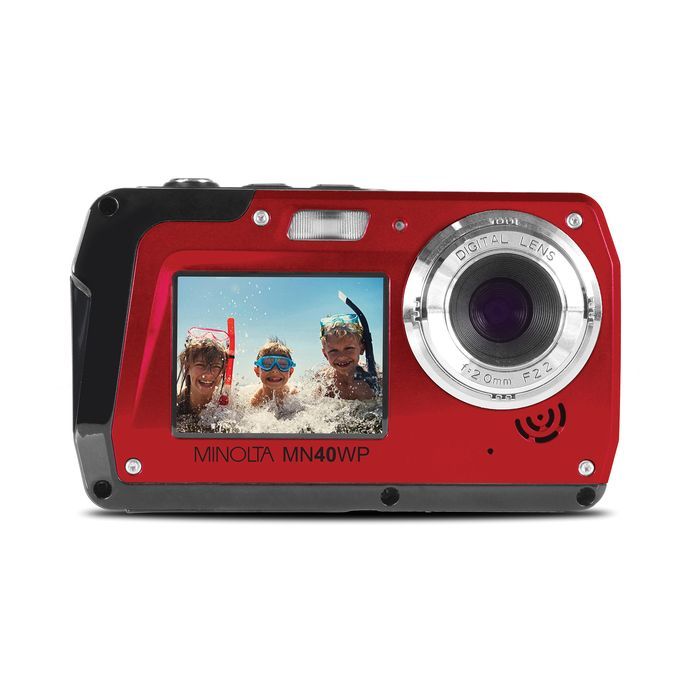 Minolta 48 MP Dual Screen Waterproof Digital Camera MN40WP