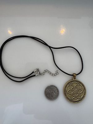 Biofield Resonator Pendant™ Antique Bronze Necklace - Large