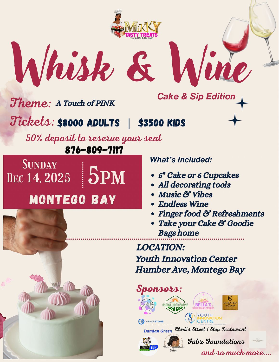 Whisk &amp; Wine ~ Cake ‘n’ Sip