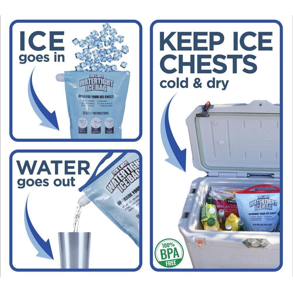 Ice Lock - Reusable Watertight Ice Bag - Buy New