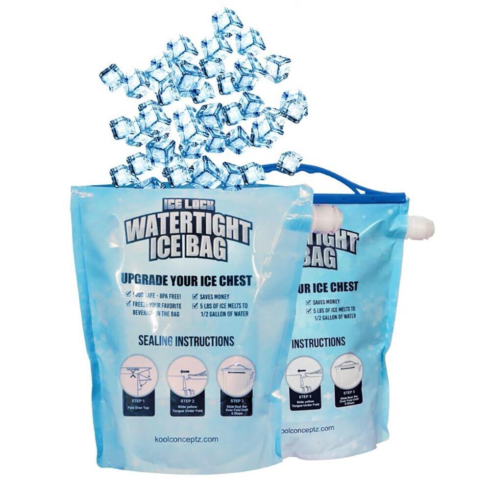 2-Pack Reusable Watertight Ice Bags - For Rent