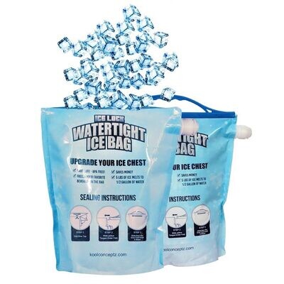 2-Pack Reusable Watertight Ice Bags - For Rent