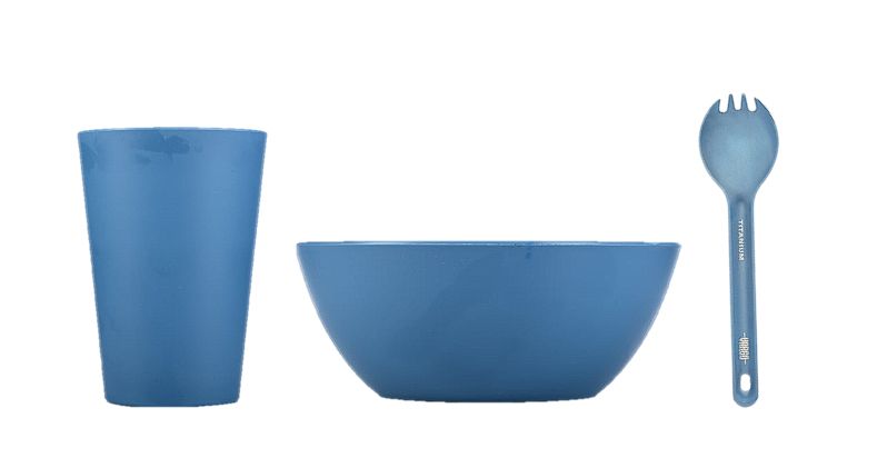 1P Table Set - Reusable Eating Utensils for Backpacking