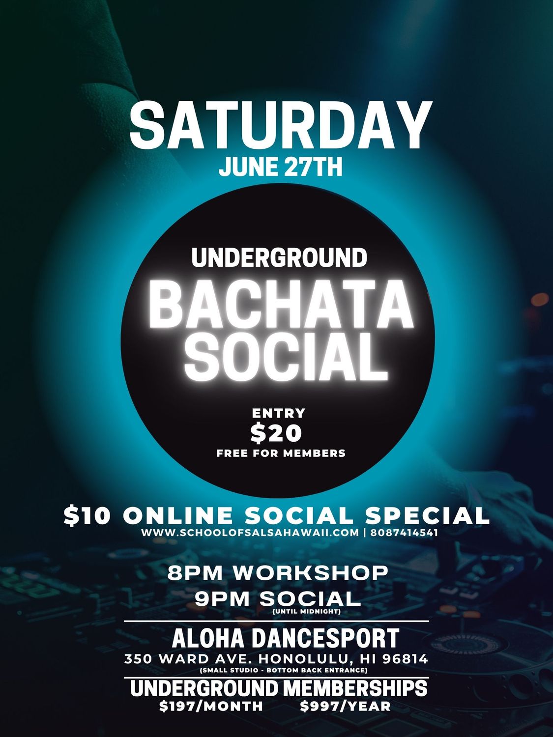 Bachata Underground Social Online Special