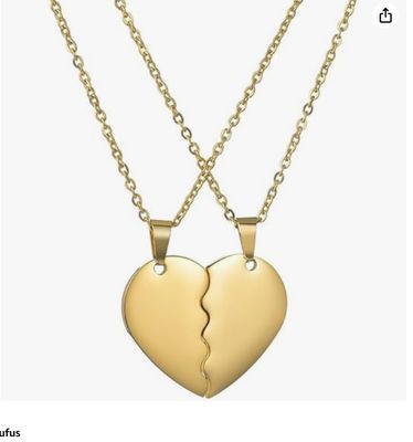 Broken Heart Pendant Couple Necklace for Women Men 18k Gold Plated Best Friend Necklaces for 2 Matching Split Love Hearts BFF Forever Friendship Adjustable Chain Set Jewelry Boyfriend Girlfriend Broken Heart Pendant Couple Necklace for Women Men 18k Gold Plated Best Friend Necklaces for 2 Matching Split Love Hearts BFF Forever Friendship Adjustable Chain Set Jewelry Boyfriend Girlfriend