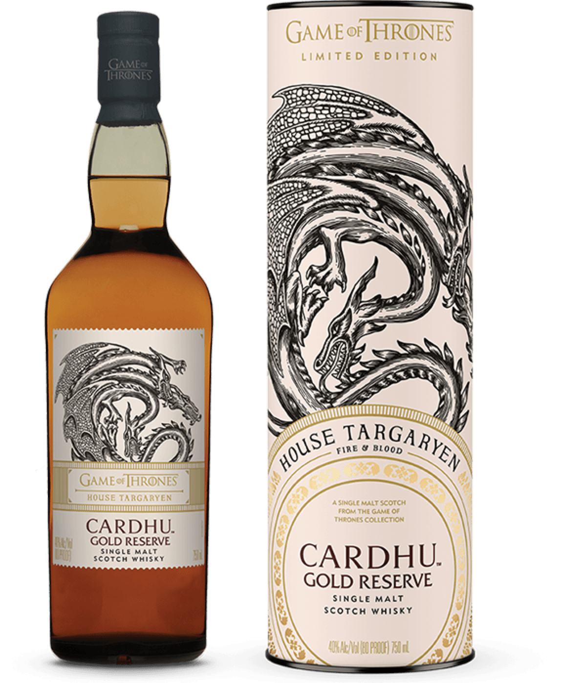 Game of Thrones - Cardhu - Gold Reserve - House Targaryen - 40%