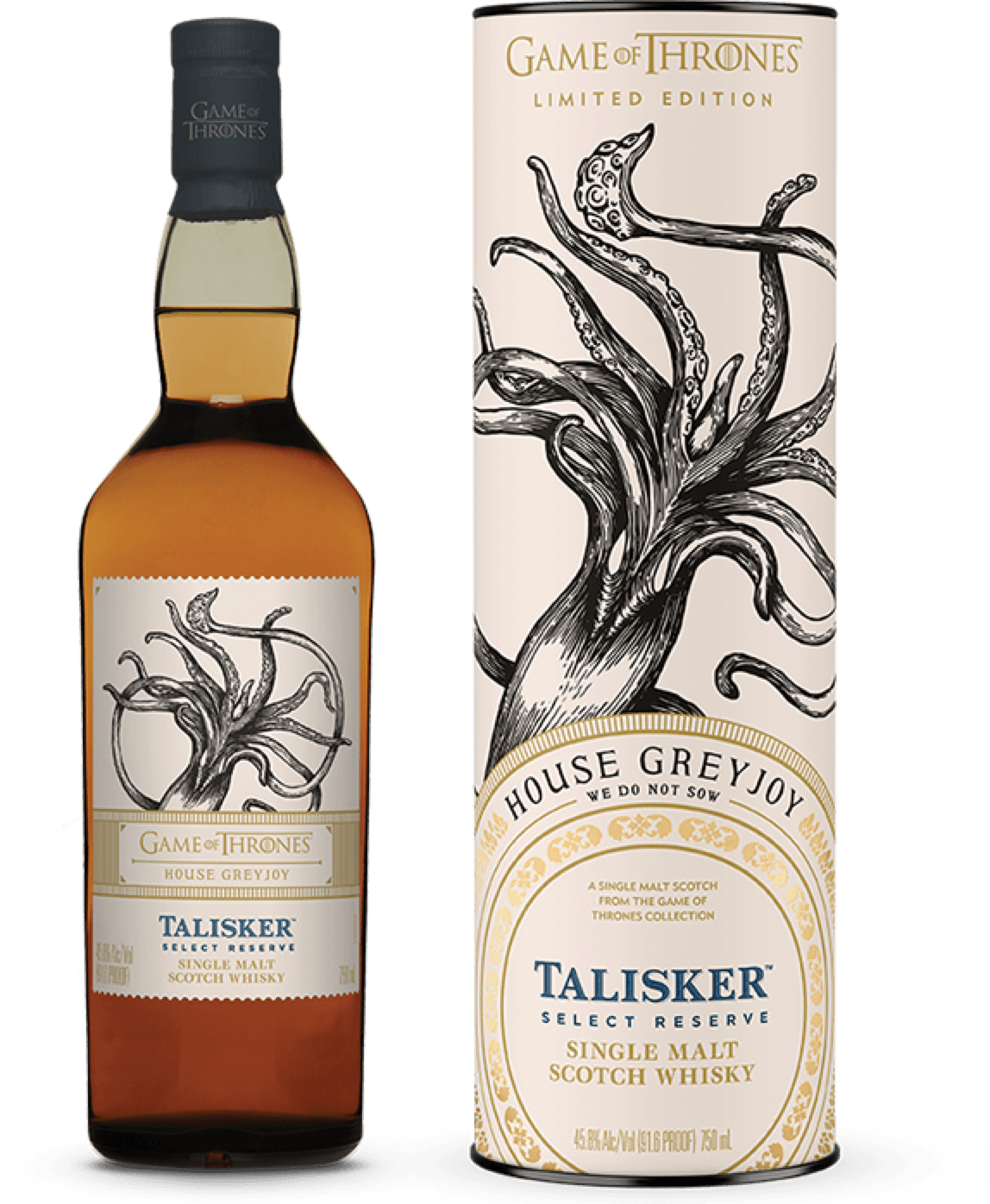 Game of Thrones Talisker - Select Reserve - House Greyjoy - 45.8% - Langere levertijd.