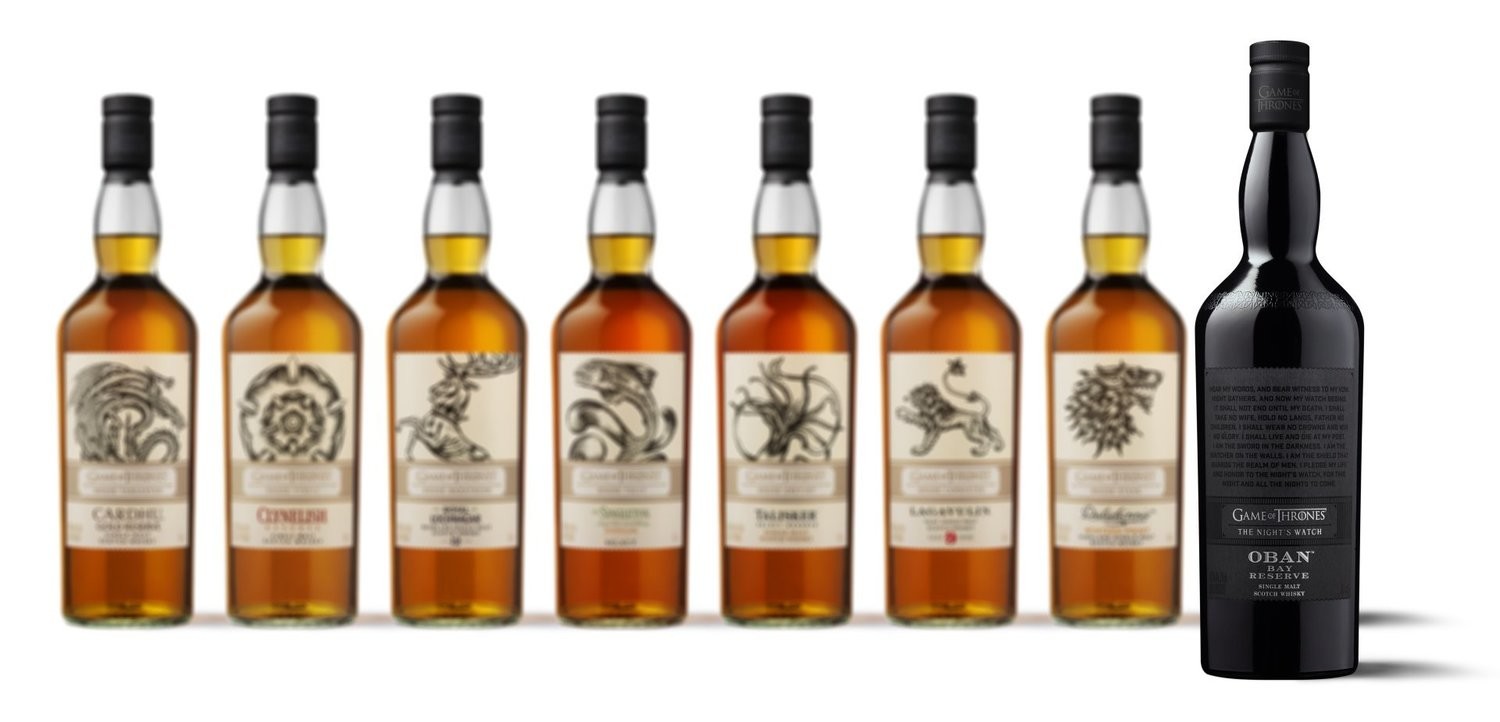 Game of Thrones - Oban - Bay Reserve - The Night's Watch - 43% - Langere levertijd. Game of Thrones - Oban - Bay Reserve - The Night's Watch - 43% - Langere levertijd.