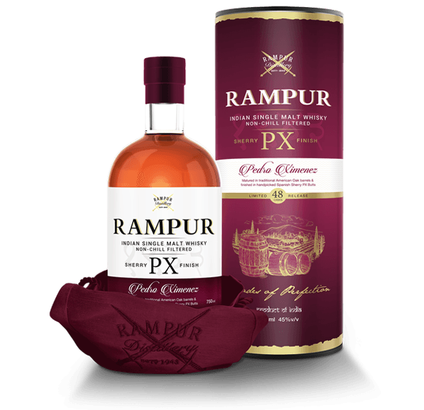 cassette Jolly Gelijkenis Rampur Indian Single Malt Whisky - PX - 45%