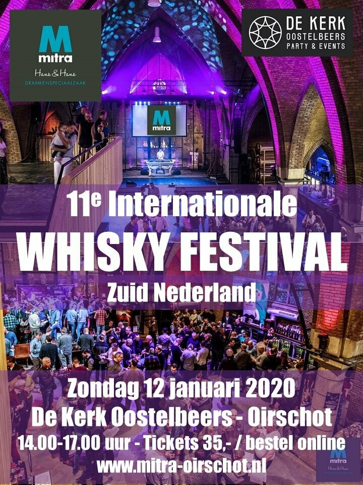 05 - Ticket voor het 11e Whisky Festival Zuid - Nederland op zondag 12 januari 2020