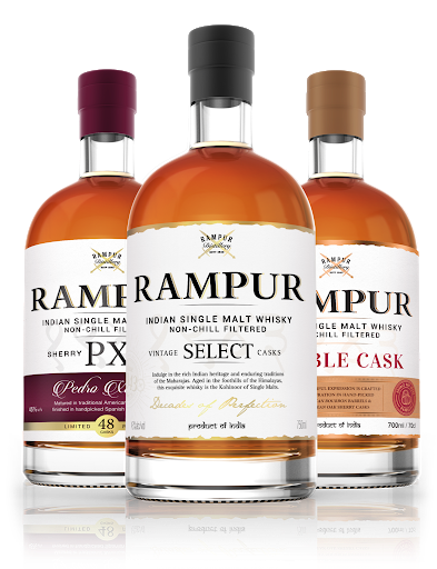Rampur Indian Single Malt Whisky - PX - 45% Rampur Indian Single Malt Whisky - PX - 45%