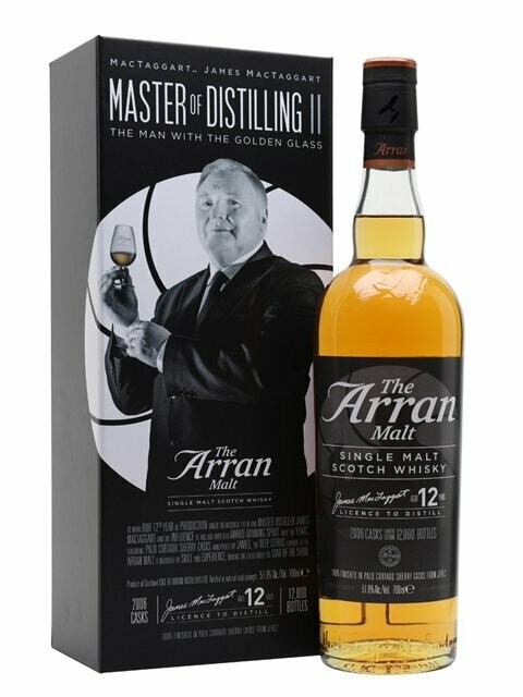 Arran Master of Distilling - 12 years -James MacTaggart - batch two - 51,8 %