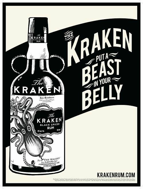 The Kraken Black Spiced Rum - 40% The Kraken Black Spiced Rum - 40%