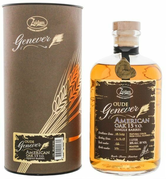 Zuidam Oude Genever 15 jaar American oak - 38%