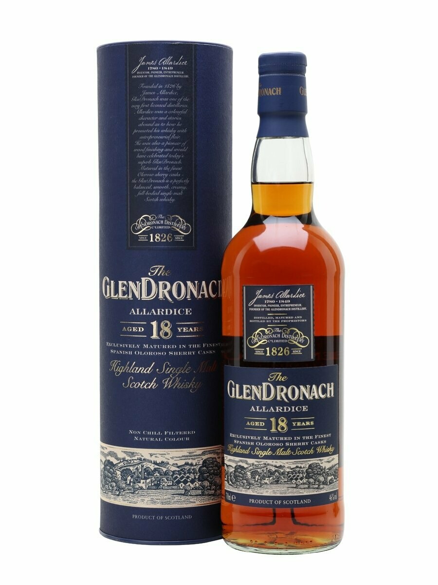 Glendronach 18 year Allardice - 46% - Langere levertijd.