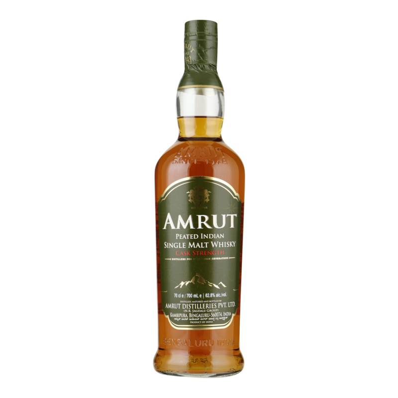 Amrut Indian Peated cask strength single malt - 62,8%