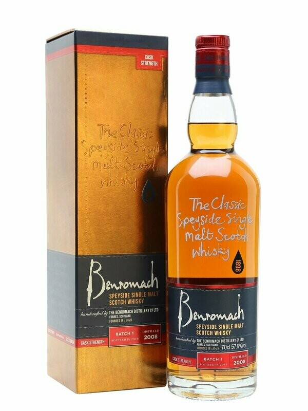 Benromach Cask Strenght - 2008 -Batch 1 - 57,9%