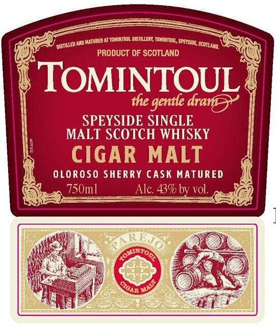 Tomintoul Cigar Malt Whisky Oloroso Sherry Cask - 43% Tomintoul Cigar Malt Whisky Oloroso Sherry Cask - 43%