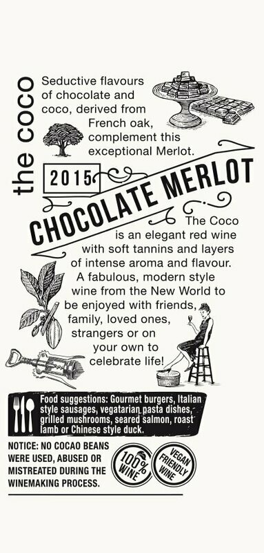 The Coco Chocolat Merlot - Mooiplaas - Zuid-Afrika