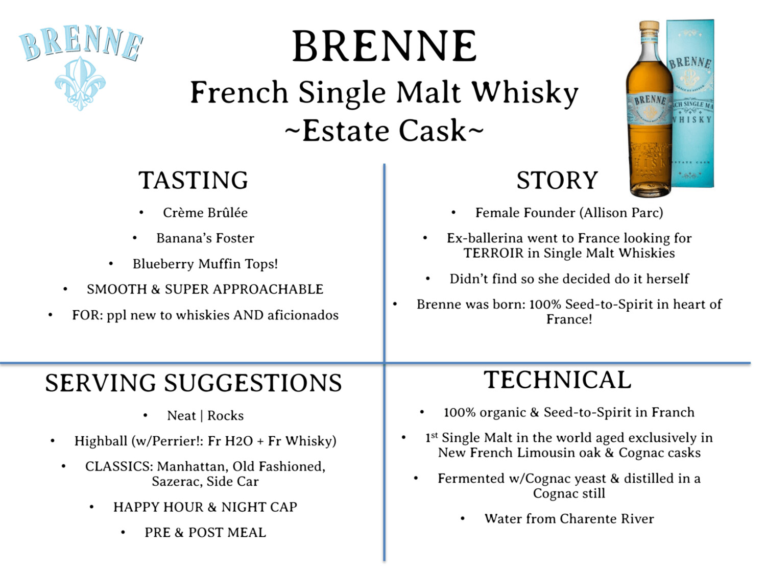 Brenne French Single Malt - 40% Brenne French Single Malt - 40%