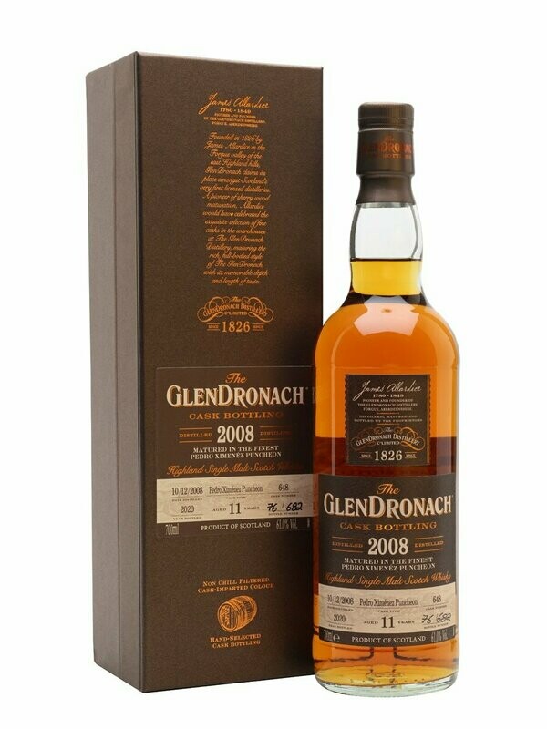 The GlenDronach 2008 Cask Bottling 11 Year Batch 18 - 61%