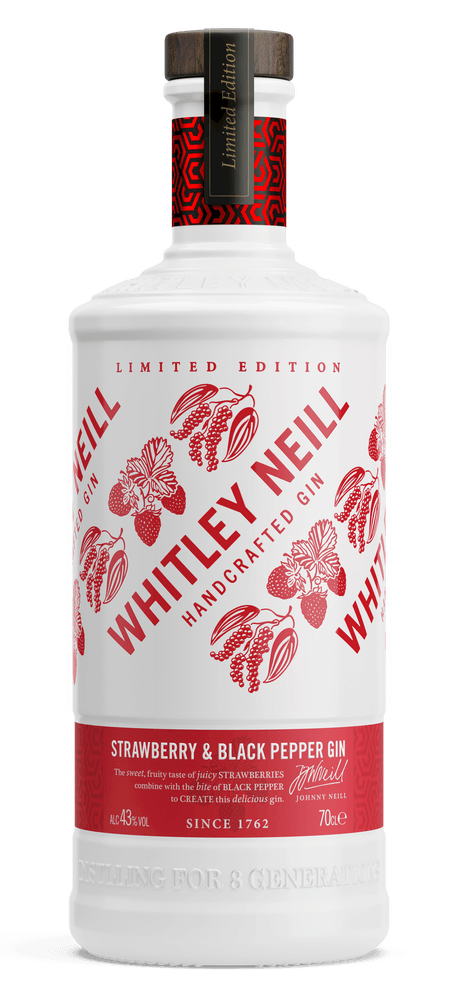 Whitley Neill Stawberry and pepper Gin - 43%