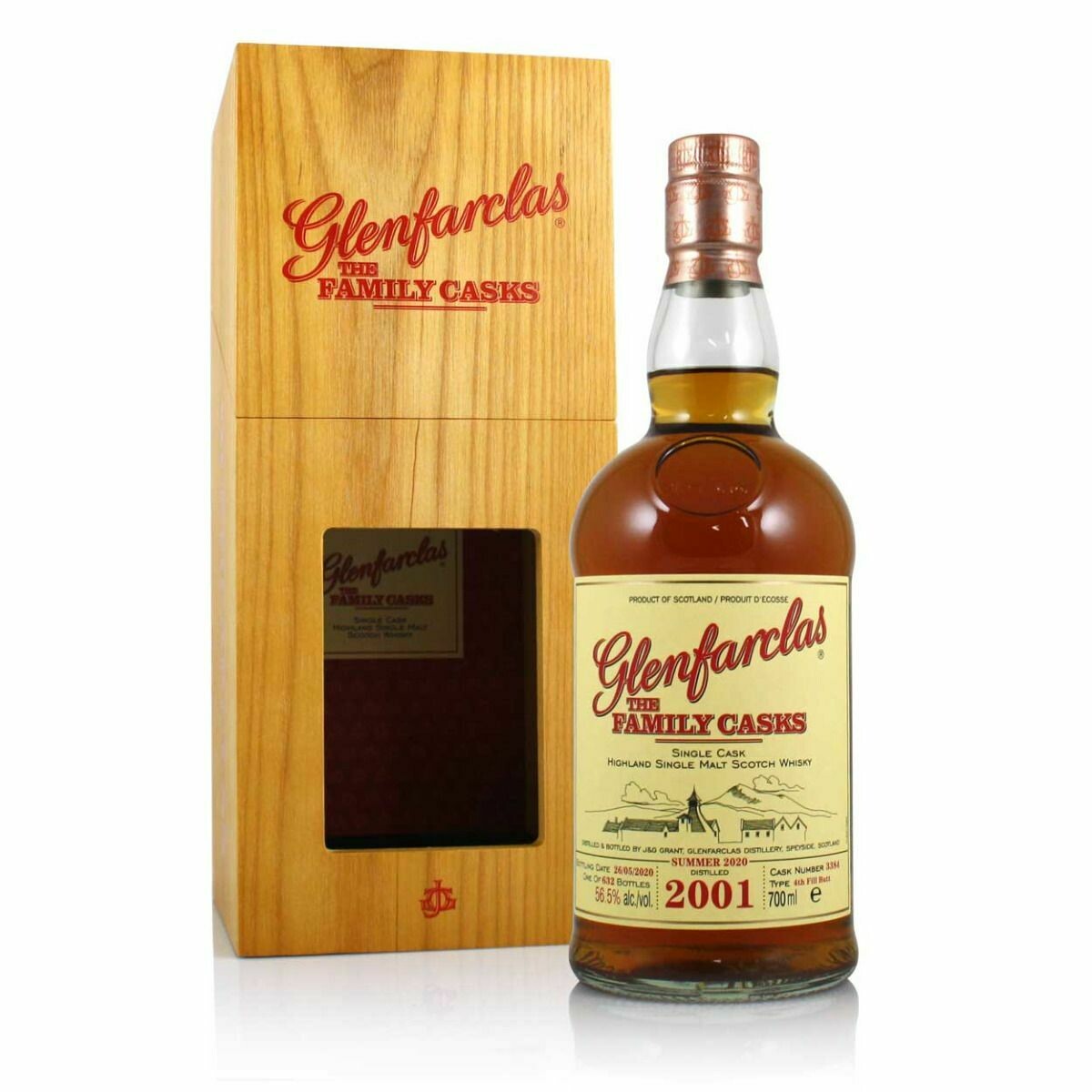 Glenfarclas 2001 Family Cask 3384 - 56.5% Glenfarclas 2001 Family Cask 3384 - 56.5%