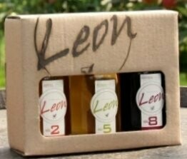 Leon miniset met appel - peer en kersenlikeur - 19%