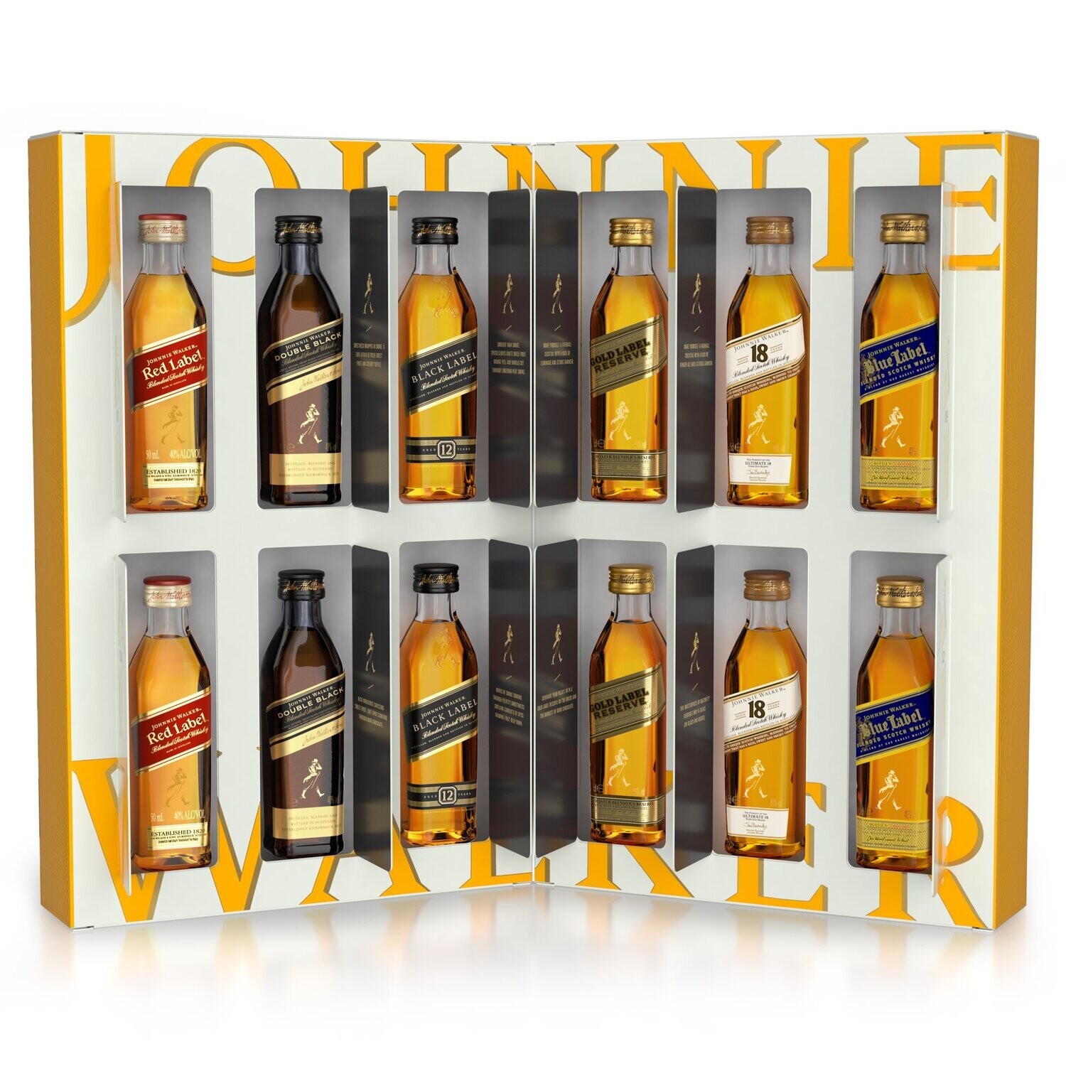 Johnnie Walker Advent kalender met 12 flesjes Johnnie Walker Advent kalender met 12 flesjes