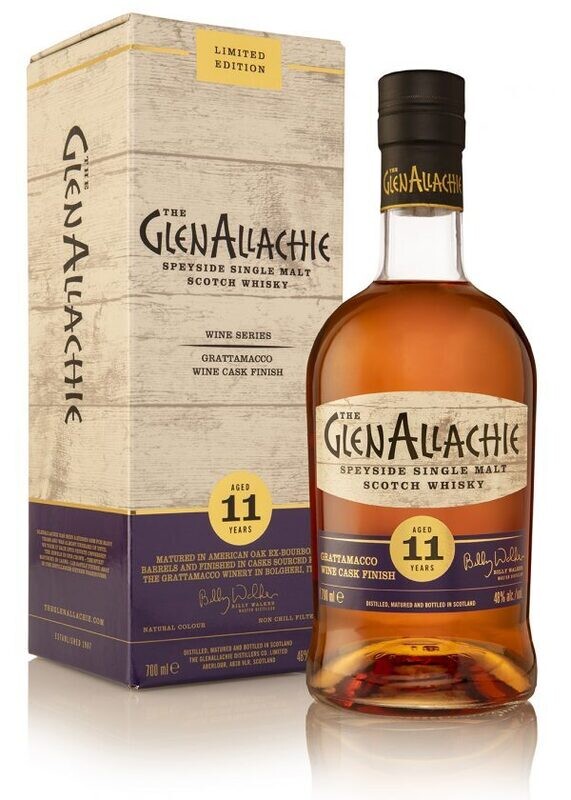 GlenAllachie 11 years-  Grattamacco Wine Cask Finish - 48%