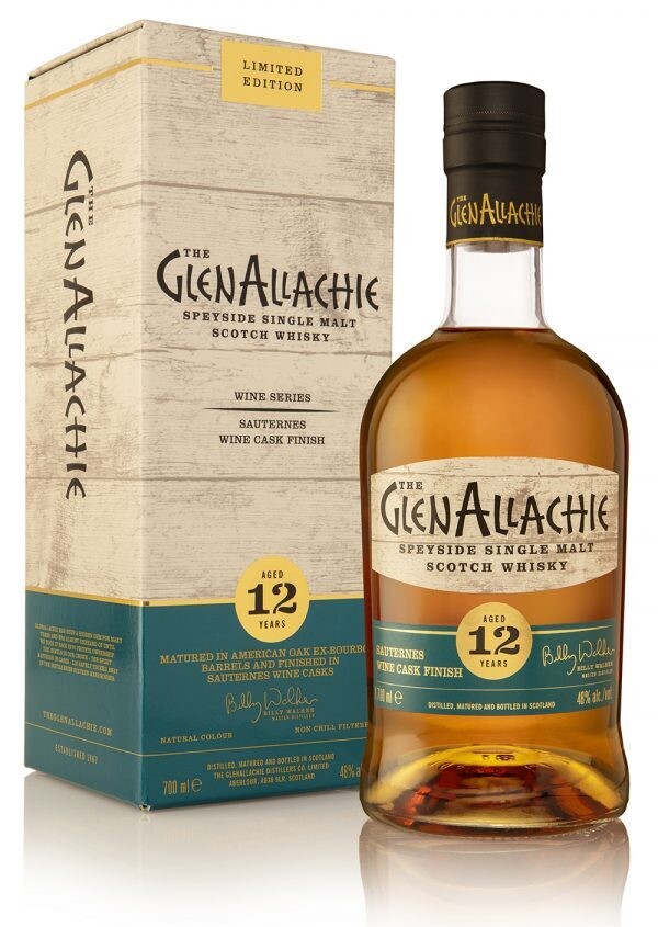 GlenAllachie 12 years - Sauternes Wine Cask Finish - 48%