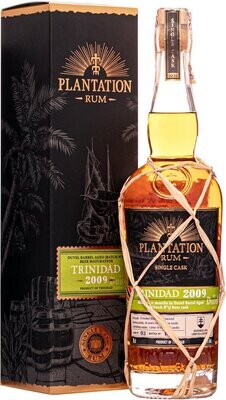 Plantation Rum Trinidad 2009 - Single Cask - 12 years - Duvel Barrel Beer Cask Finish - 45% - Max.  1 per klant!