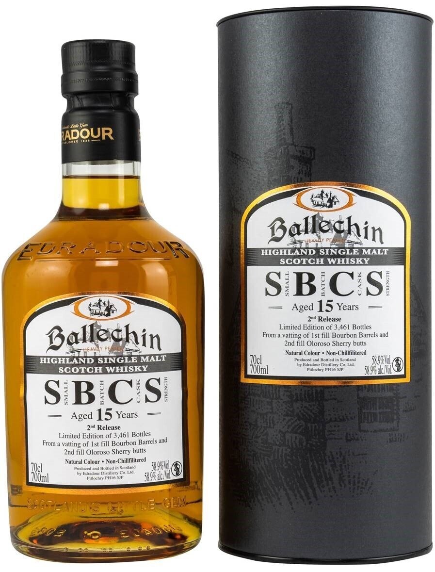 Edradour Ballechin 15 years Cask Strenght - Batch 2 - 58.9%