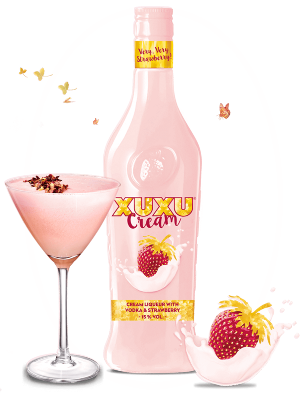 XuXu aardbeien crème likeur - 15%