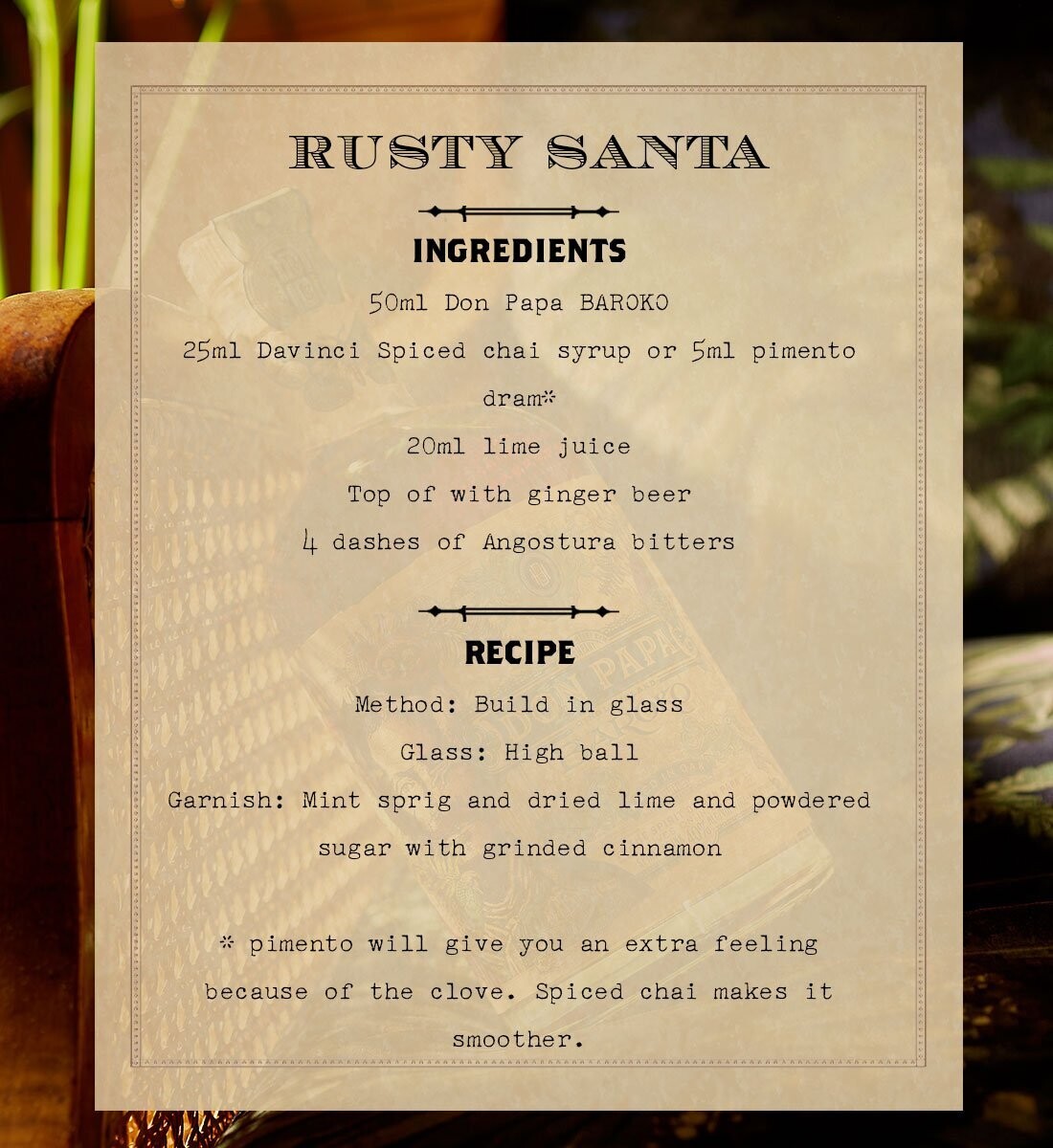 Don Papa Baroko Rum - 40% Don Papa Baroko Rum - 40%