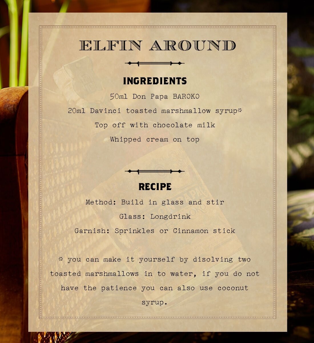 Don Papa Baroko Rum - 40% Don Papa Baroko Rum - 40%