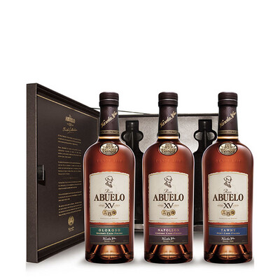 Ron Abuelo - Set with 3 different - Tawny - Oloroso - Cognac