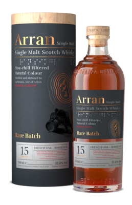 Arran 15 years - Rare Batch - Bordeaux French Oak - limited edition - 52.8%.